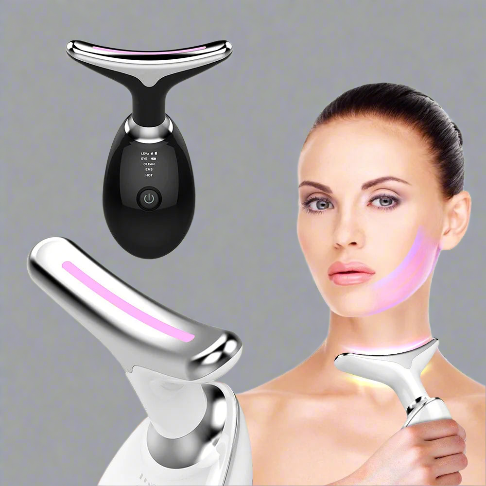 LED Facial Massager – 7-in-1 Light Therapy & Skin Tightening Tool