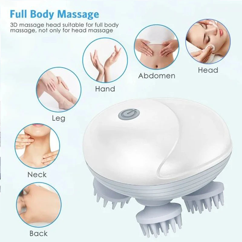 Deep Scalp Massager – Waterproof Electric Head & Hair Massage Tool