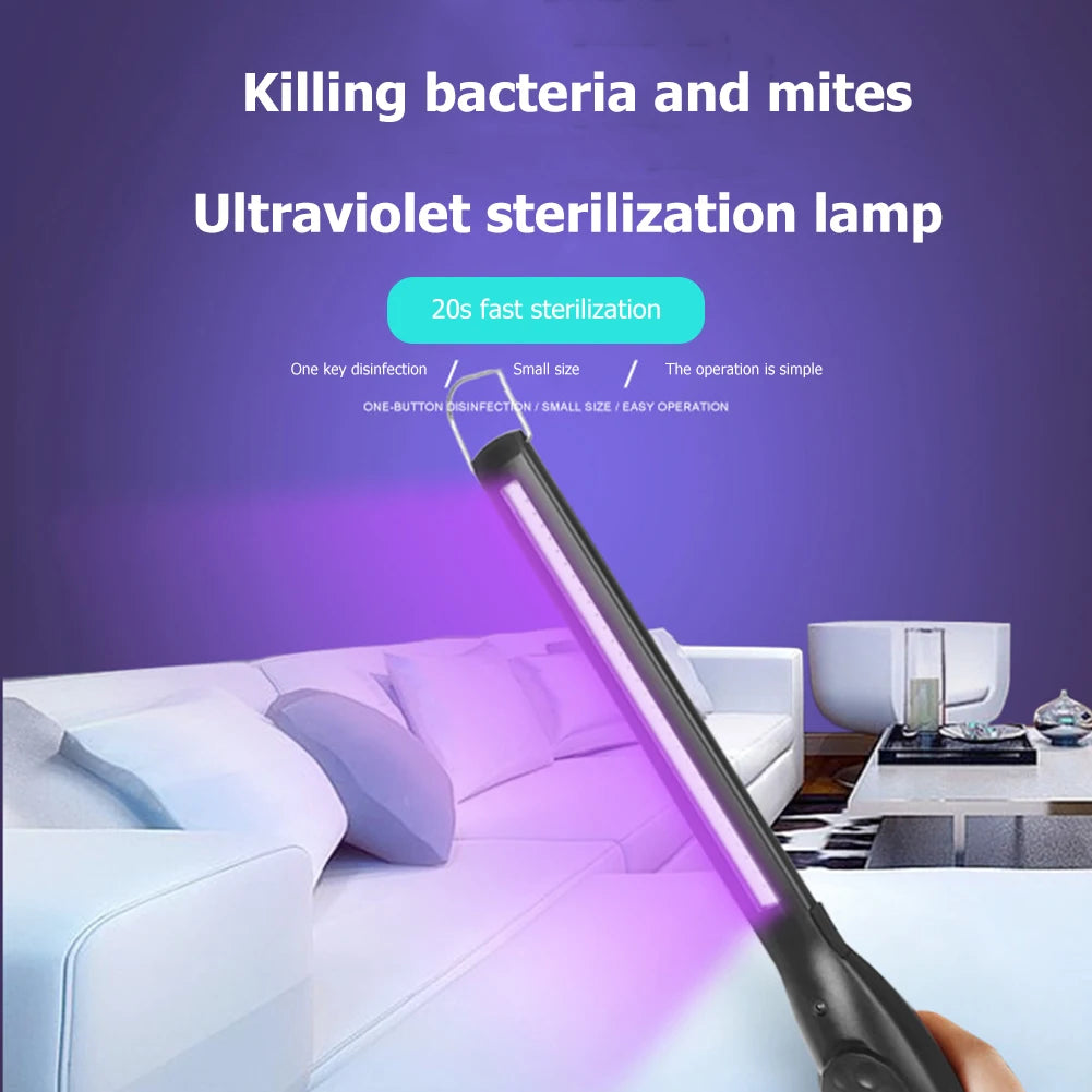 Portable UV Sterilizer – Handheld 30-LED UV Light Sanitizer Lamp