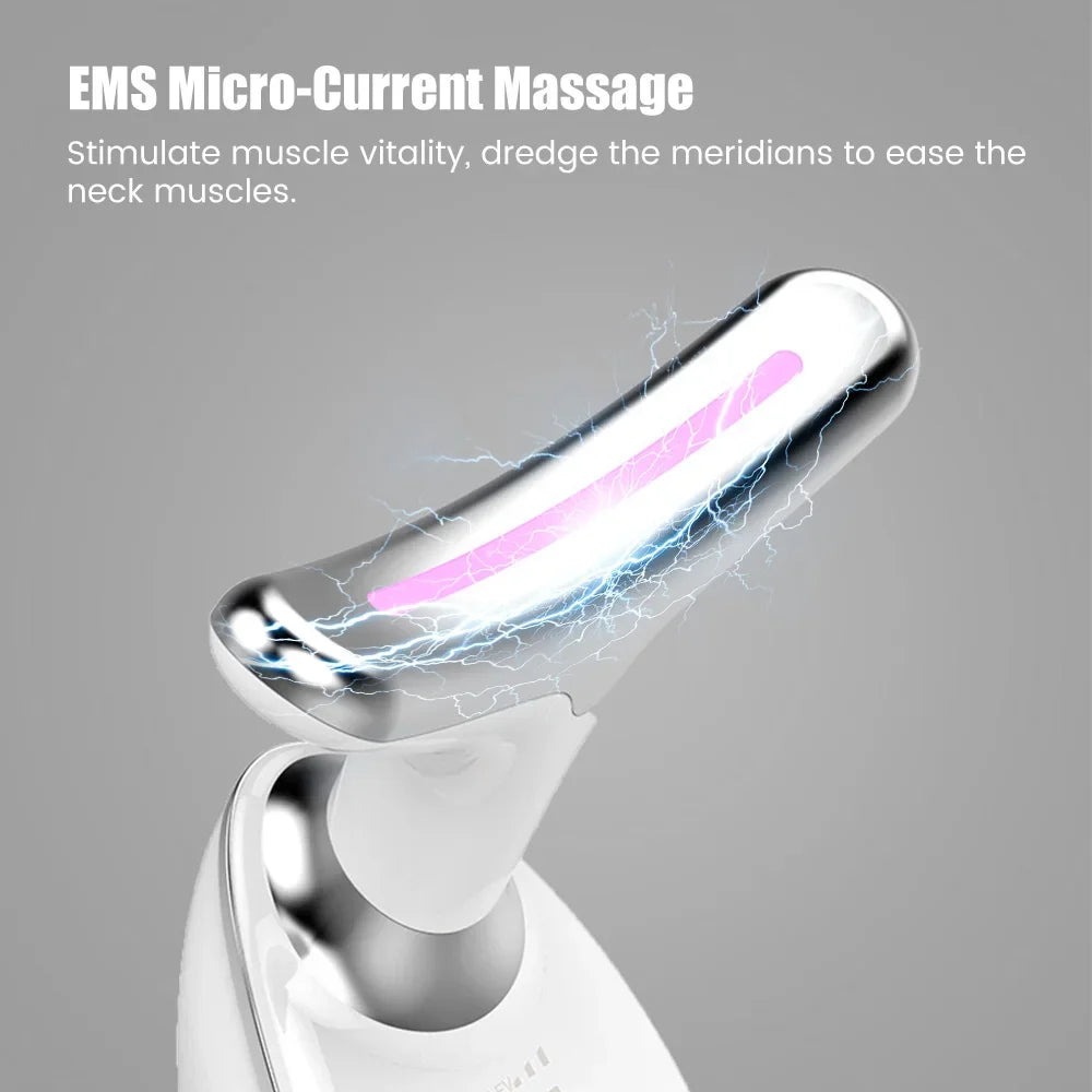 LED Facial Massager – 7-in-1 Light Therapy & Skin Tightening Tool