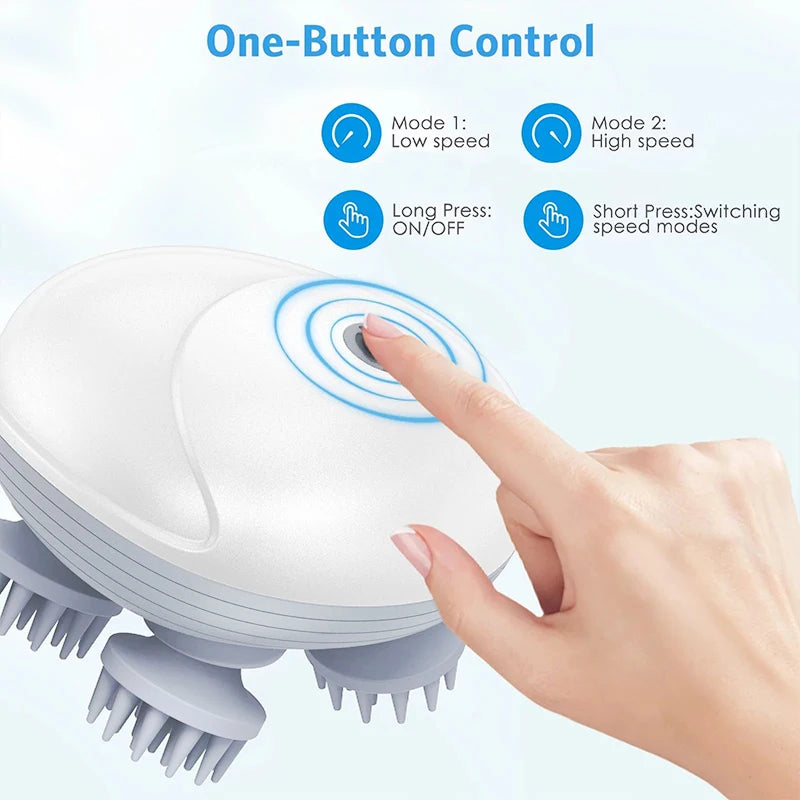 Deep Scalp Massager – Waterproof Electric Head & Hair Massage Tool
