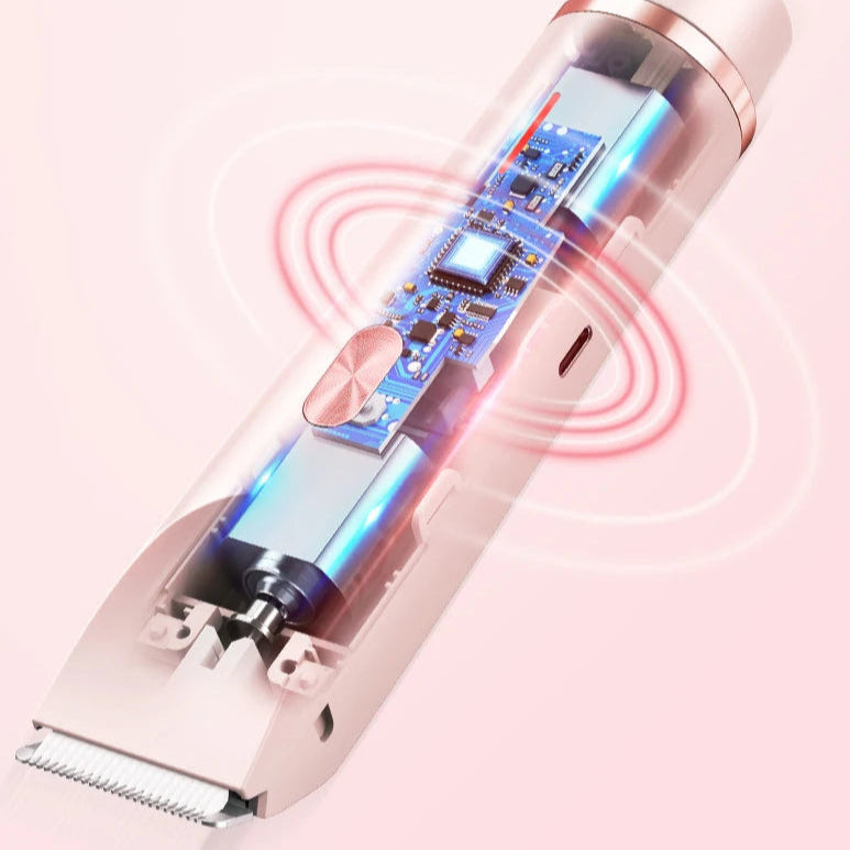 Pink Shaver - Dual-End Rotary Shaver & Trimmer for Women