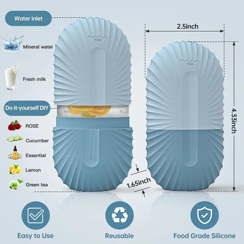Ice Face Roller – Silicone Ice Mold for Facial Massage & Puffiness Relief