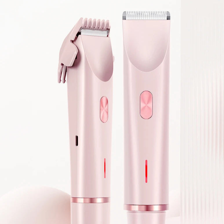 Pink Shaver - Dual-End Rotary Shaver & Trimmer for Women