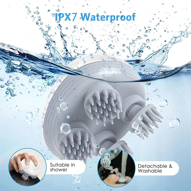 Deep Scalp Massager – Waterproof Electric Head & Hair Massage Tool