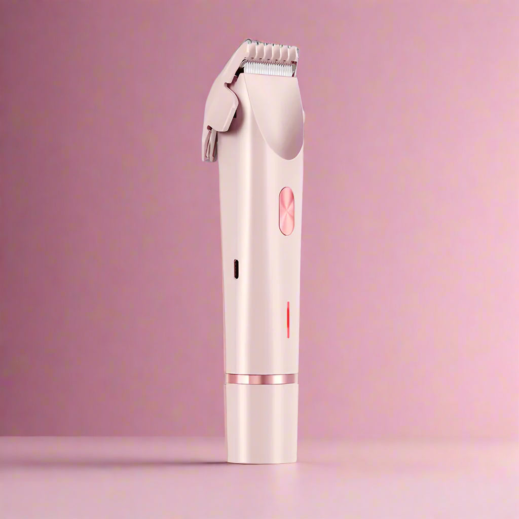 Pink Shaver - Dual-End Rotary Shaver & Trimmer for Women