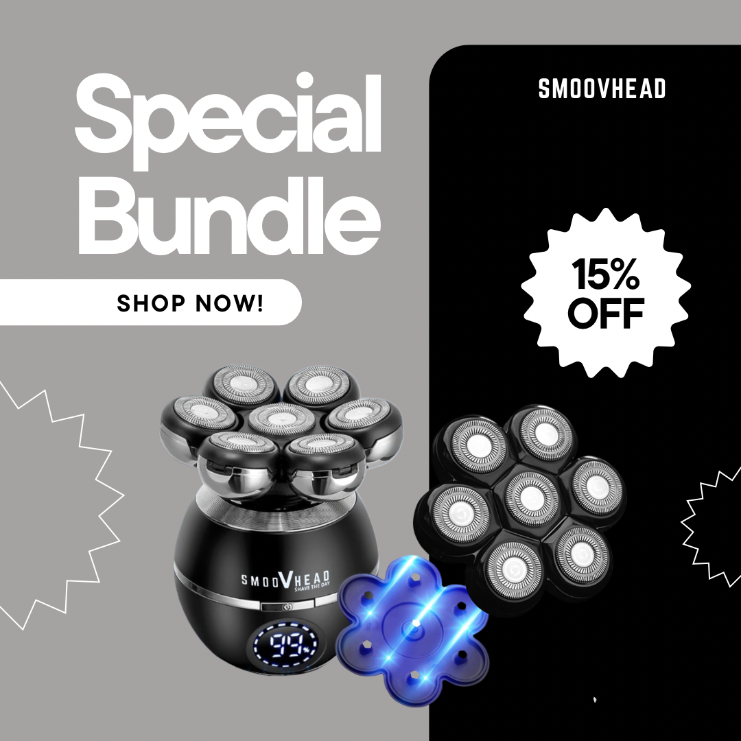 Smoovhead™ Shaver & Blade Bundle – Complete Grooming Kit with Magnetic Replacement Head