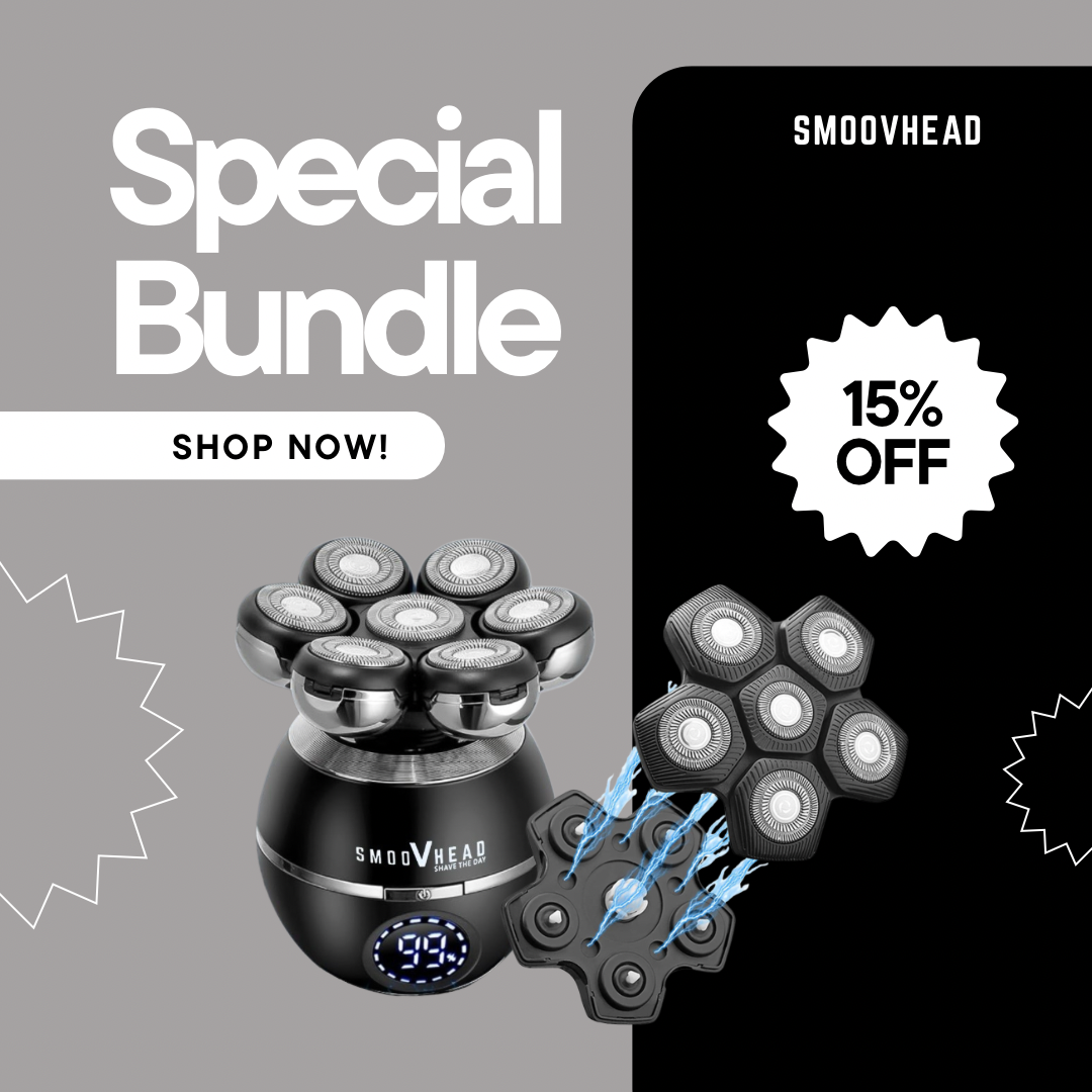 Smoovhead™ Shaver & Blade Bundle – Complete Grooming Kit with Magnetic Replacement Head