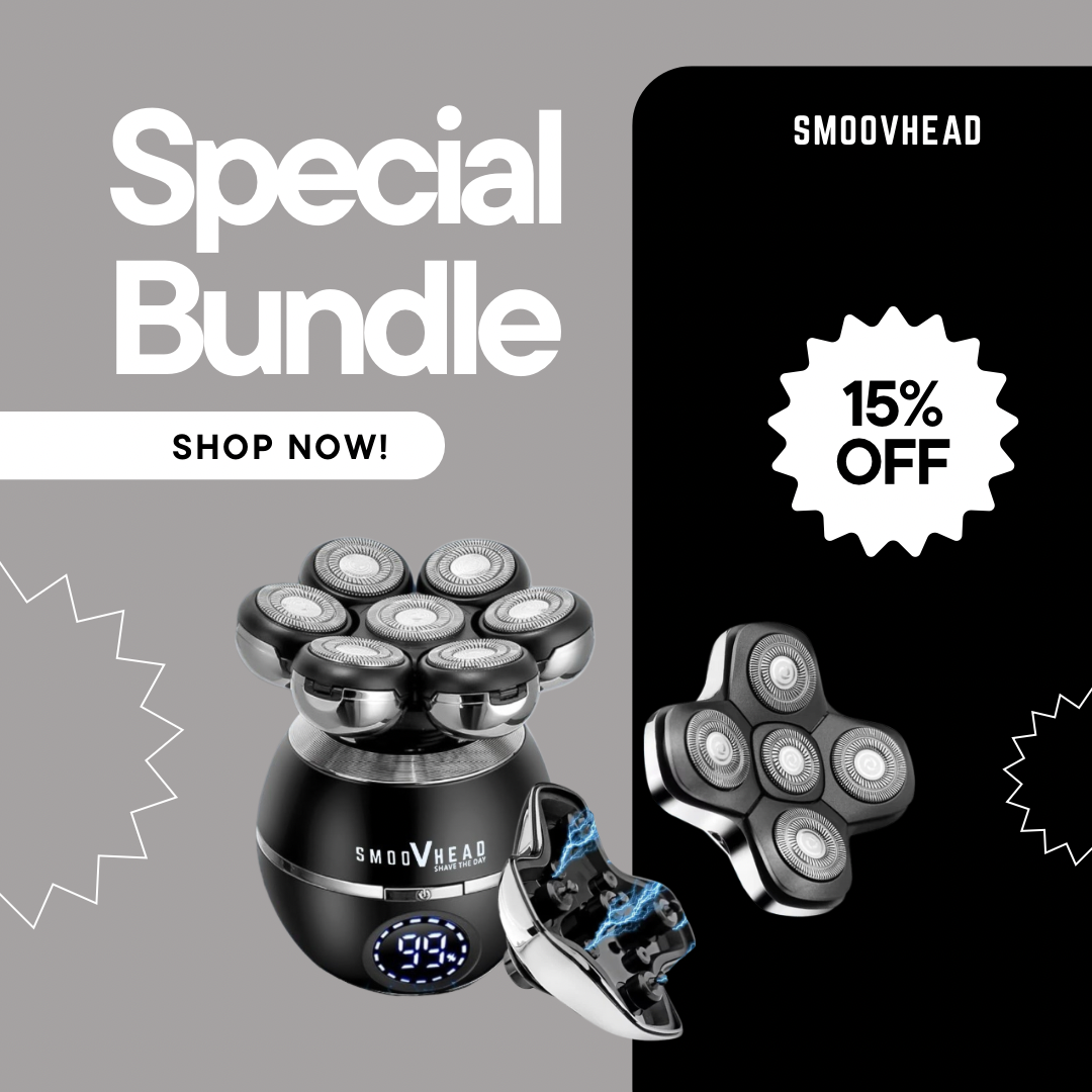Smoovhead™ Shaver & Blade Bundle – Complete Grooming Kit with Magnetic Replacement Head