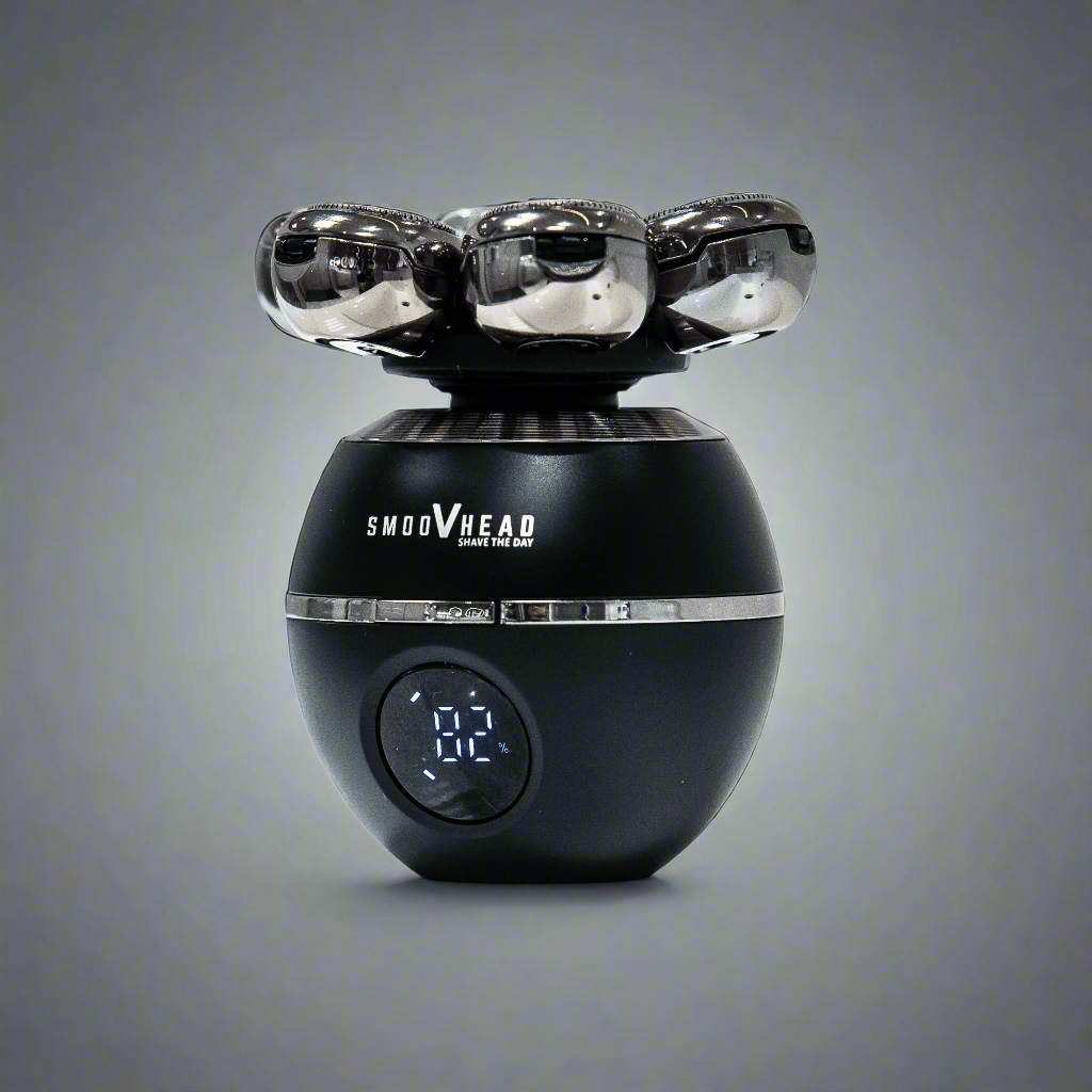 Smoovhead™ 7-Blade Electric Head Shaver – Waterproof & Rechargeable