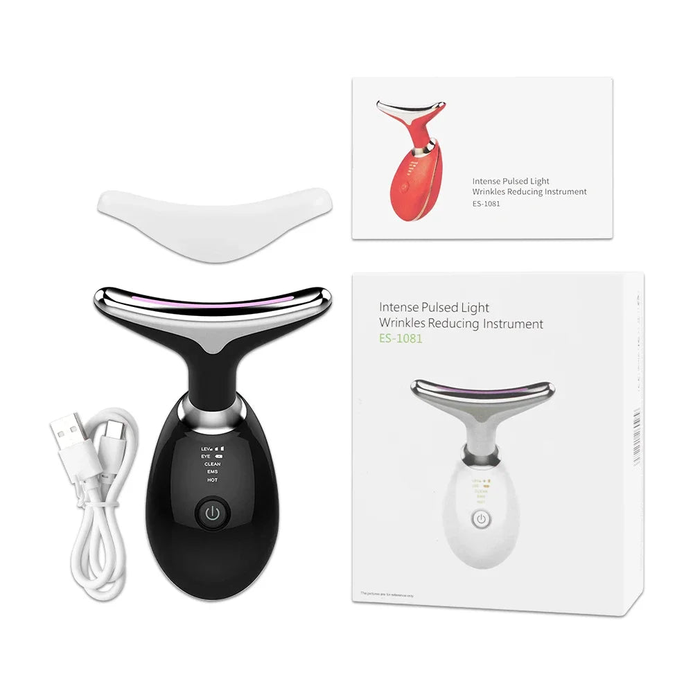 LED Facial Massager – 7-in-1 Light Therapy & Skin Tightening Tool