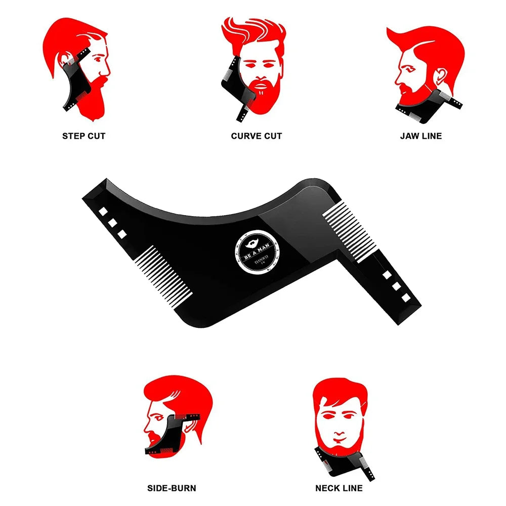 Beard Shaping Comb – Styling & Trimming Template Tool