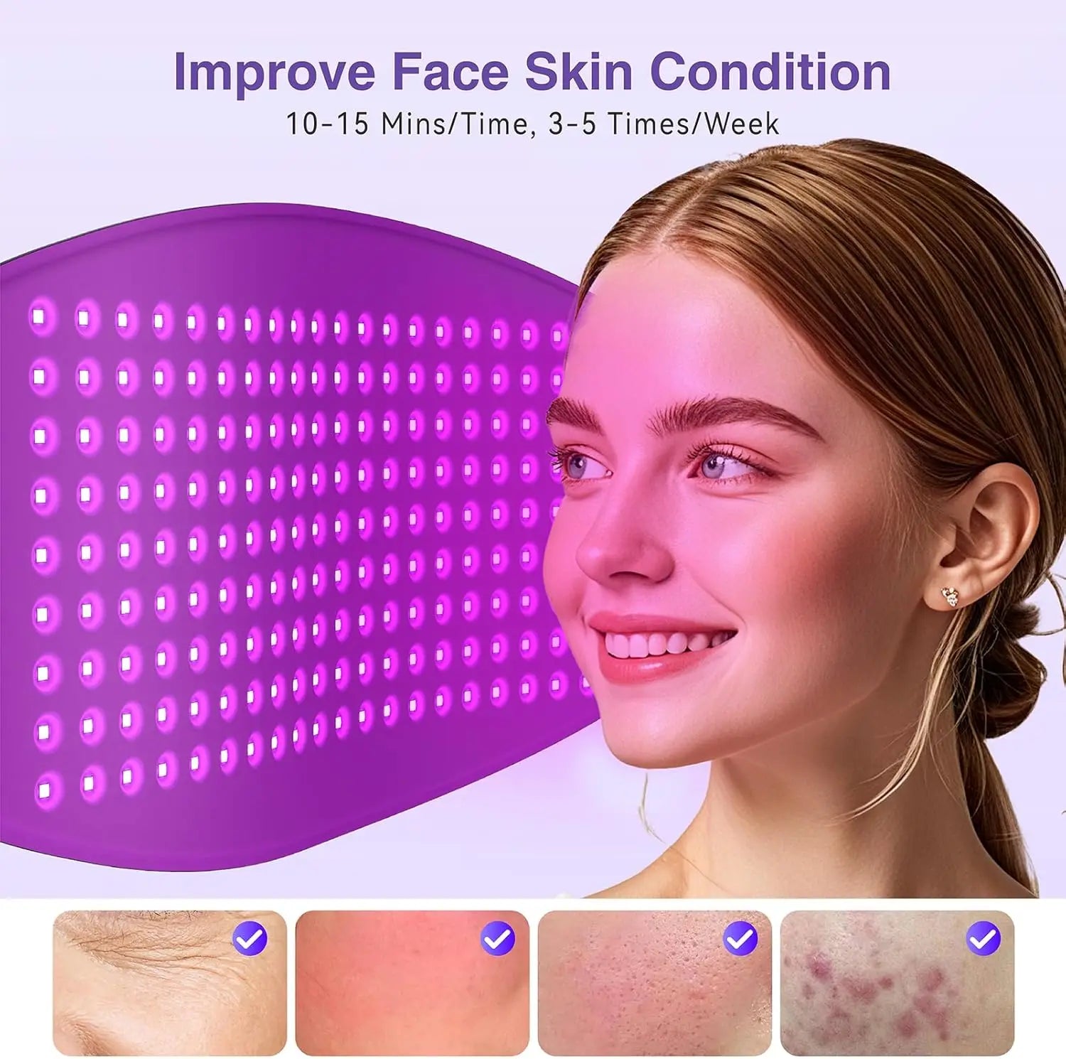 Red Light & Infrared Therapy Mask – 720 LED Panel for Face & Body Rejuvenation